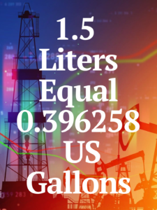 1.5 Liters to gallons