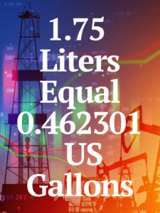 1.75 Liters to gallons