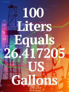 100 liters to gallons