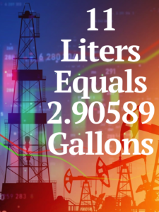 11 Liters to Gallons