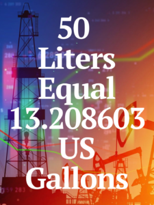 50 Liters to gallons