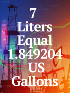 7 Liters to gallons