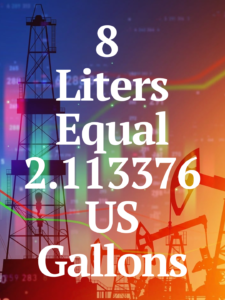 8 Liters to gallons